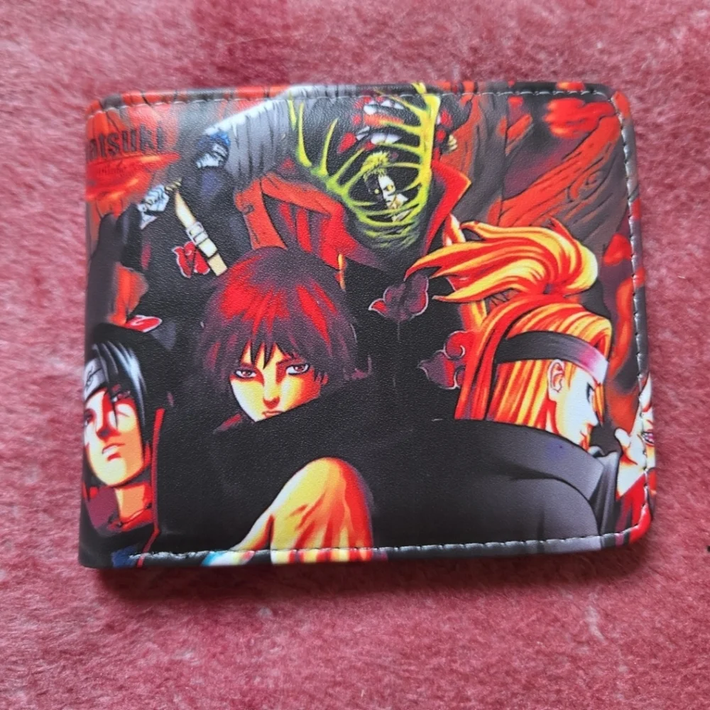 New Naruto akatsuki anime manga leather wallet